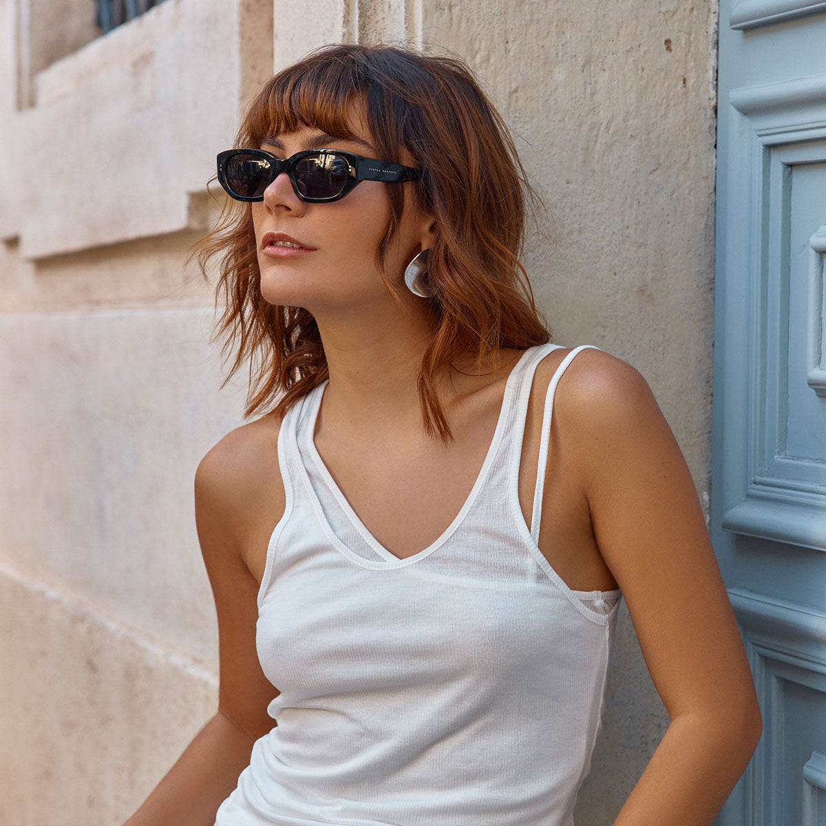 Luna Black Polarized Sunglasses for Women & Men - UV Protection, Fashionable & Lightweight - Perfect for Driving, Beach, and Outdoor Activities