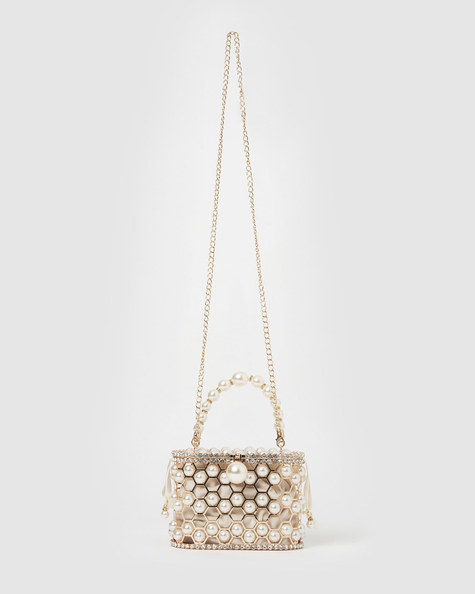 Izoa Harper Pearl Bag - Elegant & Stylish Women's Shoulder Bag for Parties, Weddings & Evening Events | Perfect Gift for Her