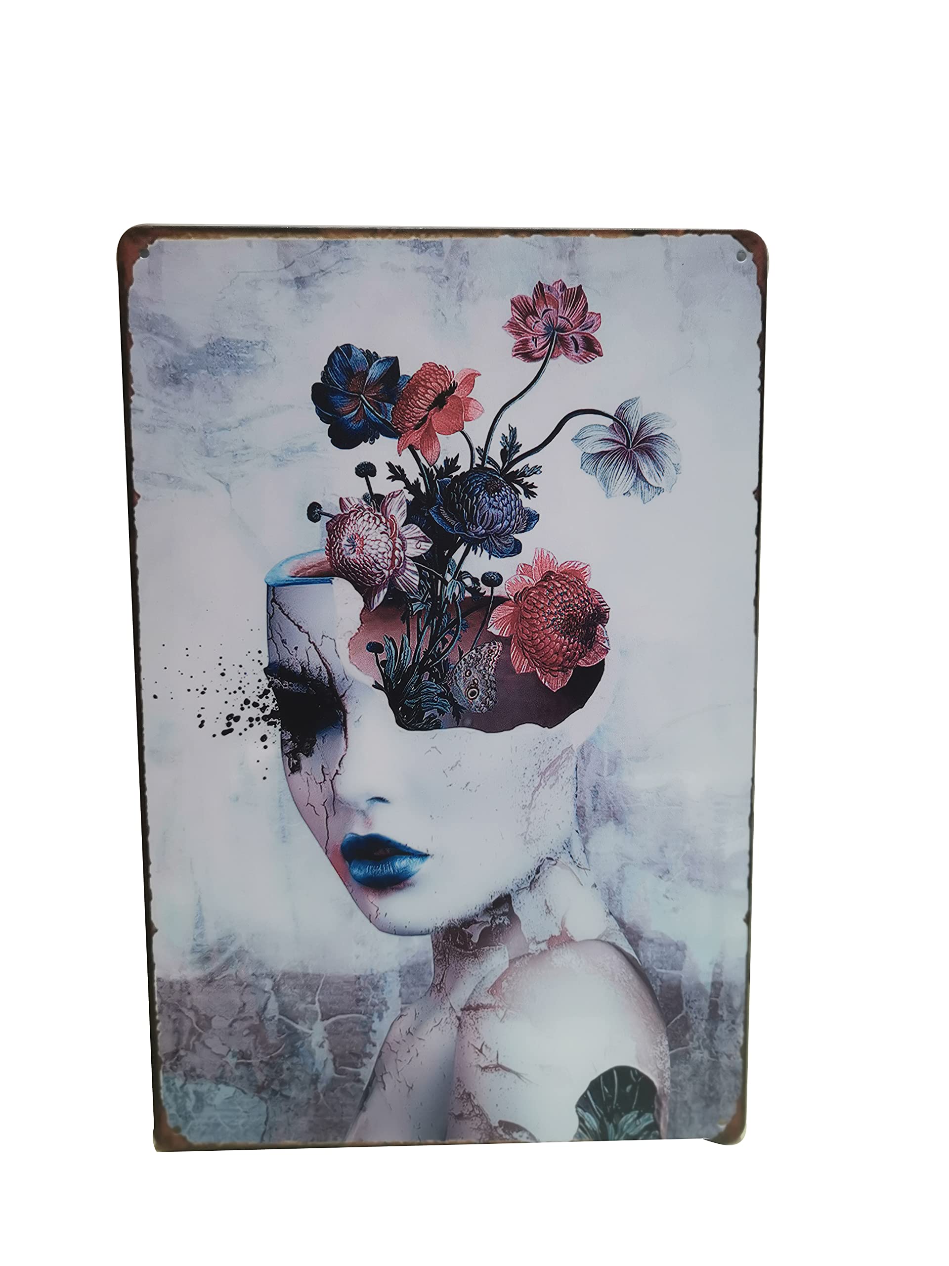 Vintage Tin Sign - Funny Retro Wall Decor for Home, Bar, Cafe, Pub & Man Cave - Metal Plaque Art for Cinema & Tattoo Shop Theme - Perfect for Home Decor, Game Room & Office Wall Art