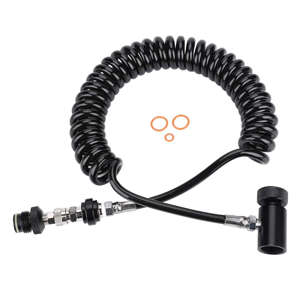 Paintball Adapter Hose with Quick Disconnect - for HPA/CO2 Tanks - Perfect for Paintball Games & Airsoft Battles