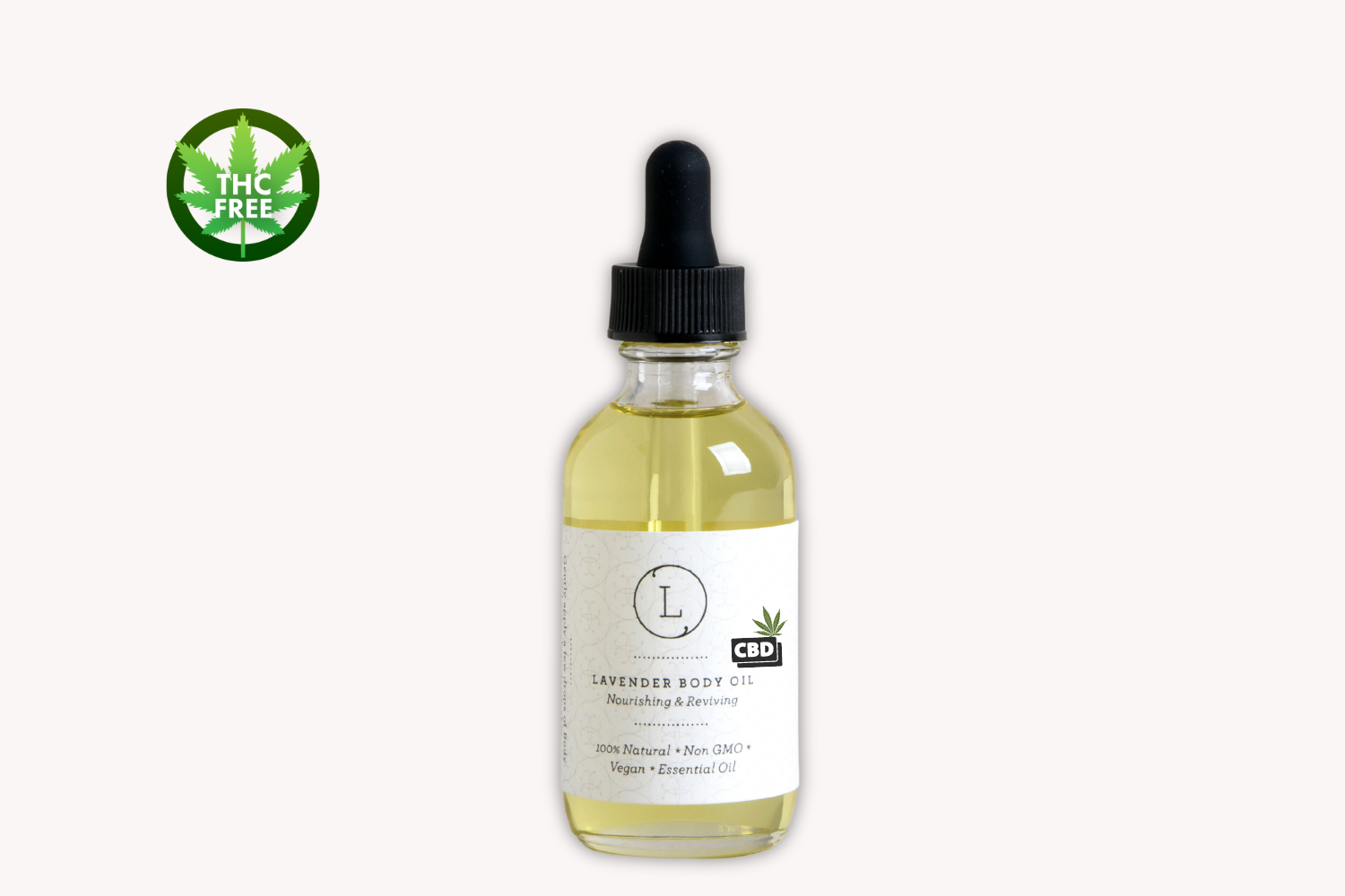 Organic CBD Lavender Body Oil for Relaxation & Moisturizing - THC-Free, All-Natural Skin Care - Perfect for Massage, Aromatherapy & Daily Hydration