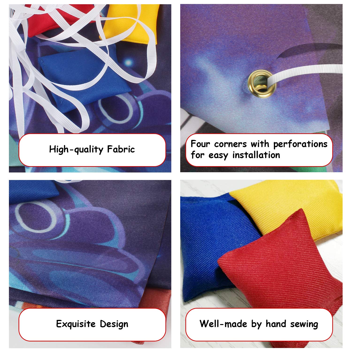 Galaxy Theme Party Decor - Space Toss Game Banner for Indoor & Outdoor Celebrations
