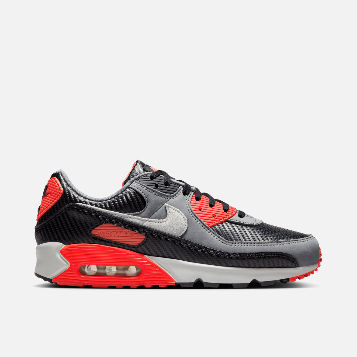 Nike Air Max 90 Premium Carbon Fiber Infrared Running Shoes for Men - Lightweight Comfortable Sneakers for Jogging, Gym Workouts & Streetwear Fashion