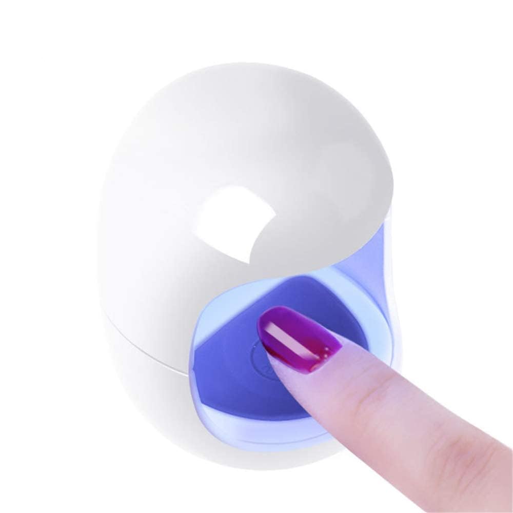 MY COLOR Mini Nail Dryer - Egg-Shaped 6W UV LED Lamp for Gel Polish Curing, Smart Sensor with 45s/60s Timer, USB Powered | Perfect for Home Manicures, Travel & Salon Use