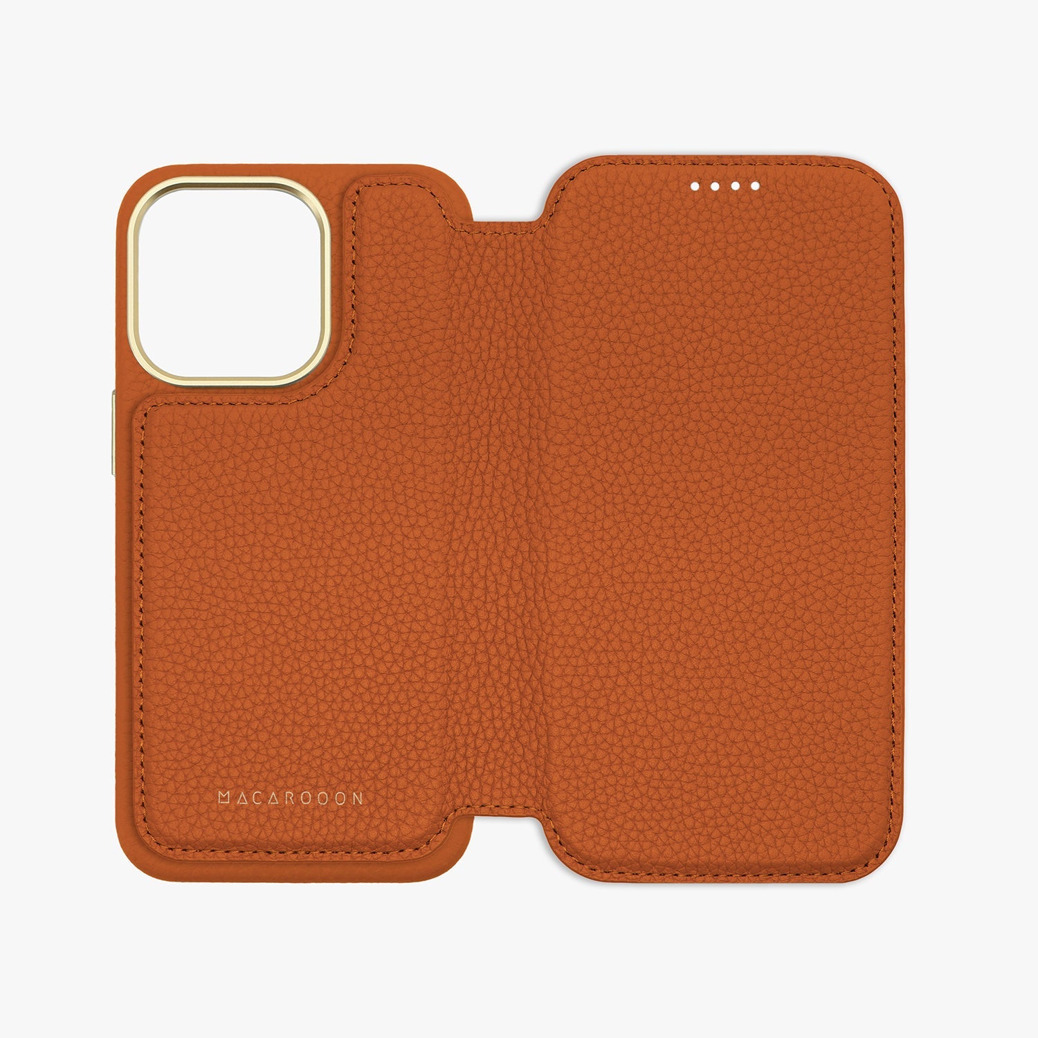Premium Genuine Leather iPhone 15 Pro Max Case with MagSafe - Slim Flip Cover Wallet Case for Daily Protection & Wireless Charging | Perfect for Work, Travel & Everyday Use