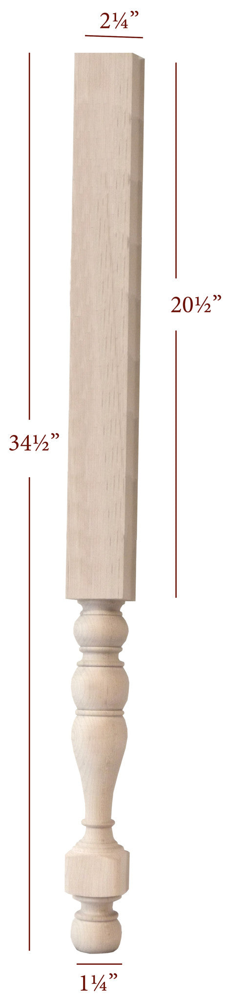 Elegant Georgian Vanity Legs - Antique Style Furniture Legs for Dressers, Tables & Cabinets - Perfect for Home Décor & DIY Furniture Projects