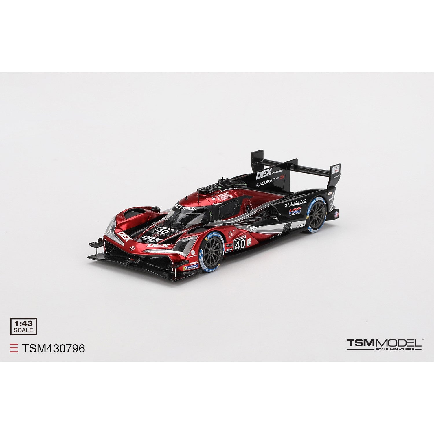 1/43 Scale Acura ARX-06 GTP #40 Diecast Model Car - Collectible Racing Replica for Display & Enthusiasts