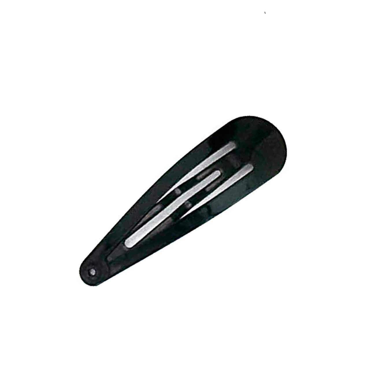 12pcs TIK TAK Black Metal Snap Hair Clips | Hair Barrettes for Styling | Perfect for Ponytails, Braids & Updos (BIG BOX)
