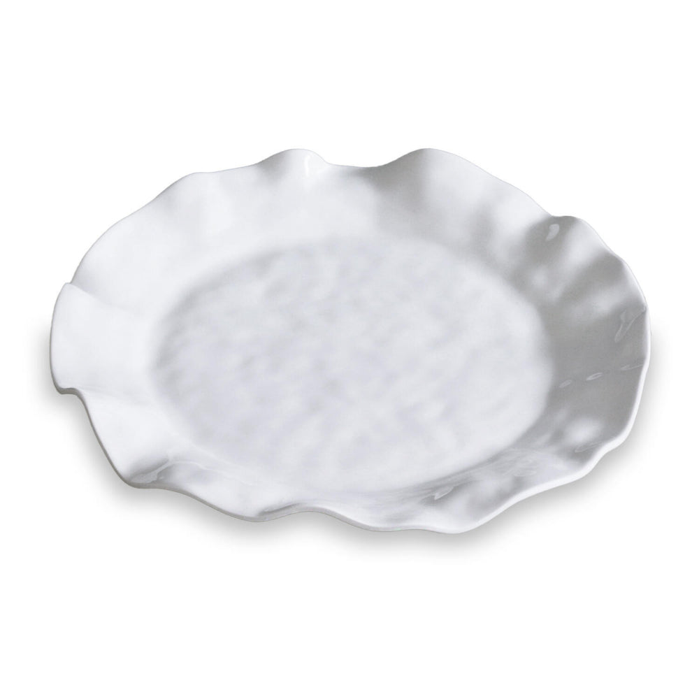 Beatriz Ball VIDA Havana White Round Serving Platter - Elegant Dinnerware for Entertaining, Parties & Home Decor