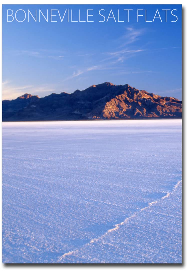 Bonneville Salt Flats Utah Travel Souvenir - 2.5