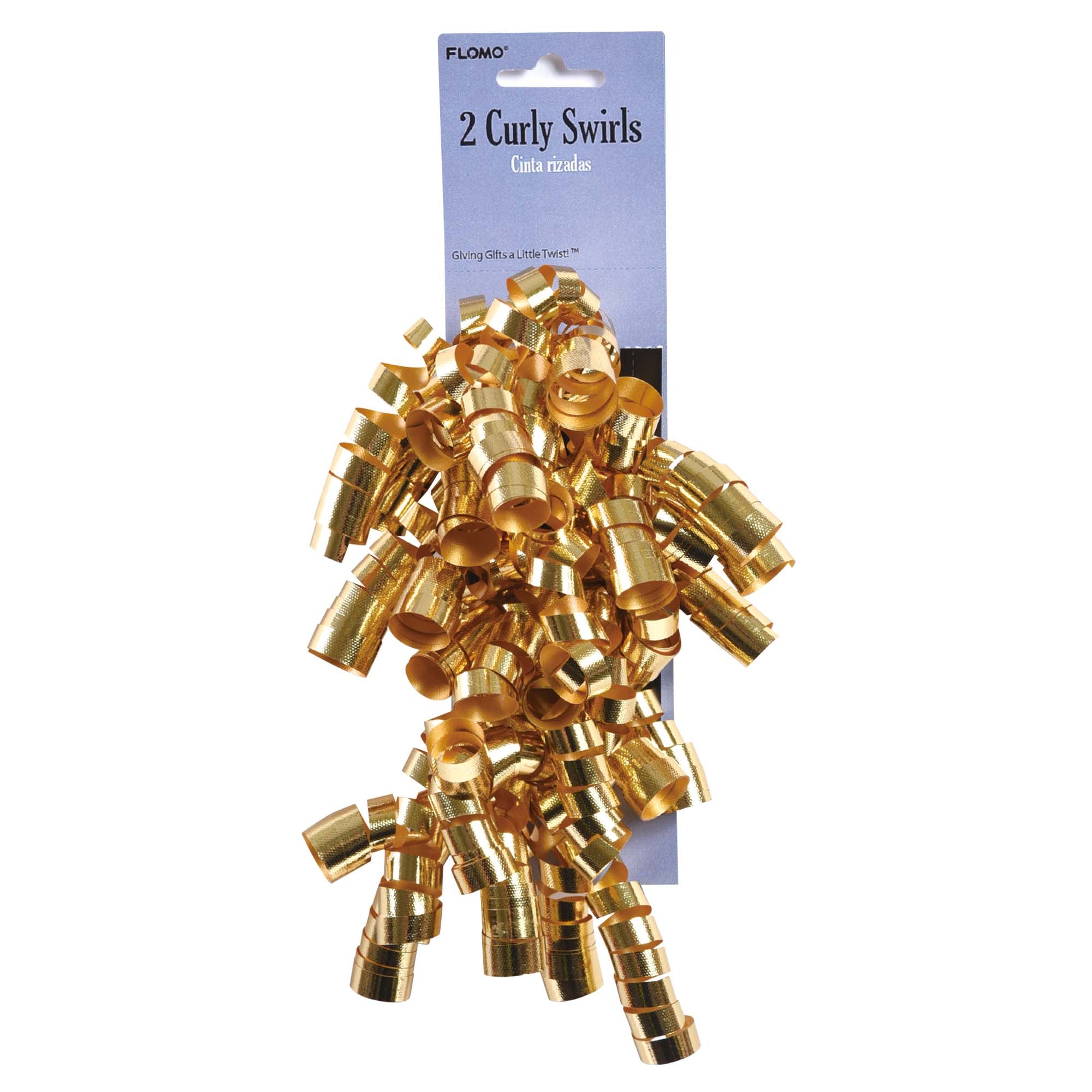 2 Pack Holiday Embossed Curling Ribbons for Gift Wrapping - Perfect for Christmas, Birthday Presents & Party Decorations