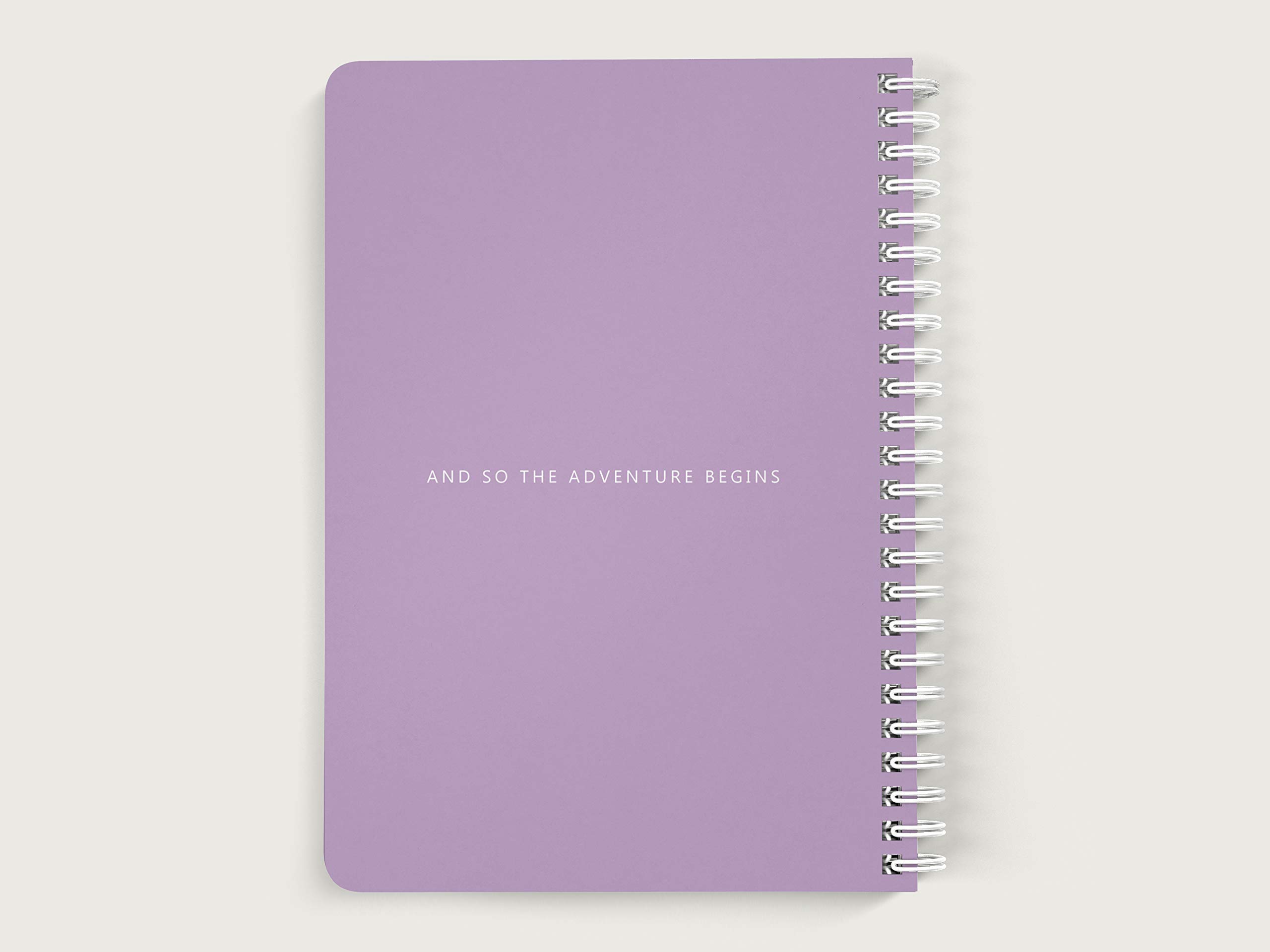 Personalized Lavender Notebook for Women - Journal with Name, Softcover Spiral Book for Writing & Gifting