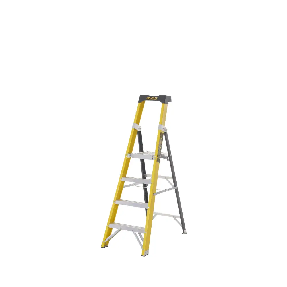 Climb It Fiberglass Platform Stepladder - Lightweight & Durable 300 lbs Capacity - Perfect for Home, Garage, and Workshop Use