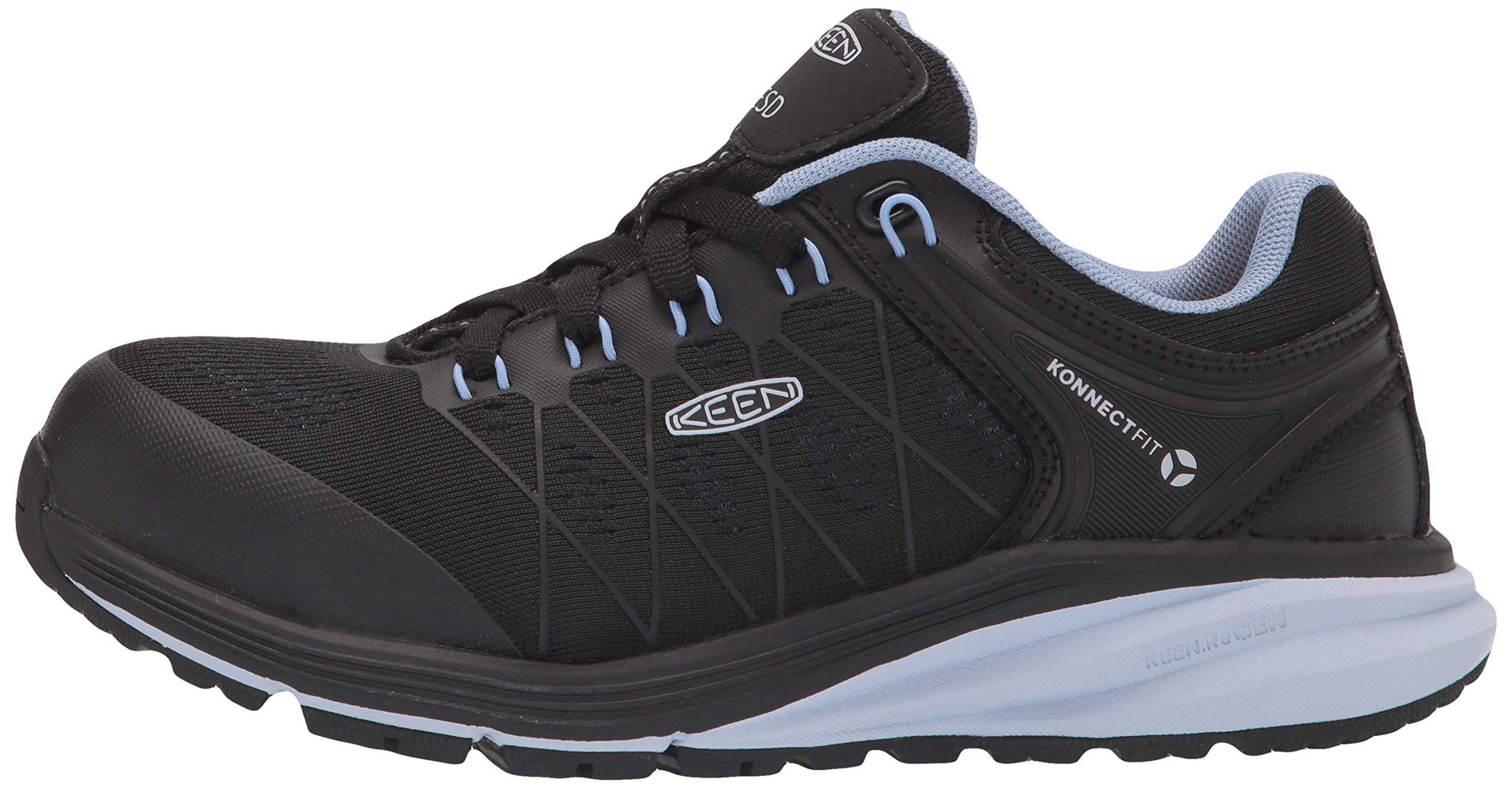 KEEN Utility Women's Vista Energy Low Height Sneaker - Composite Toe ESD Safety Work Shoes for Women - Lightweight & Comfortable for Construction, Warehouse & Industrial Work