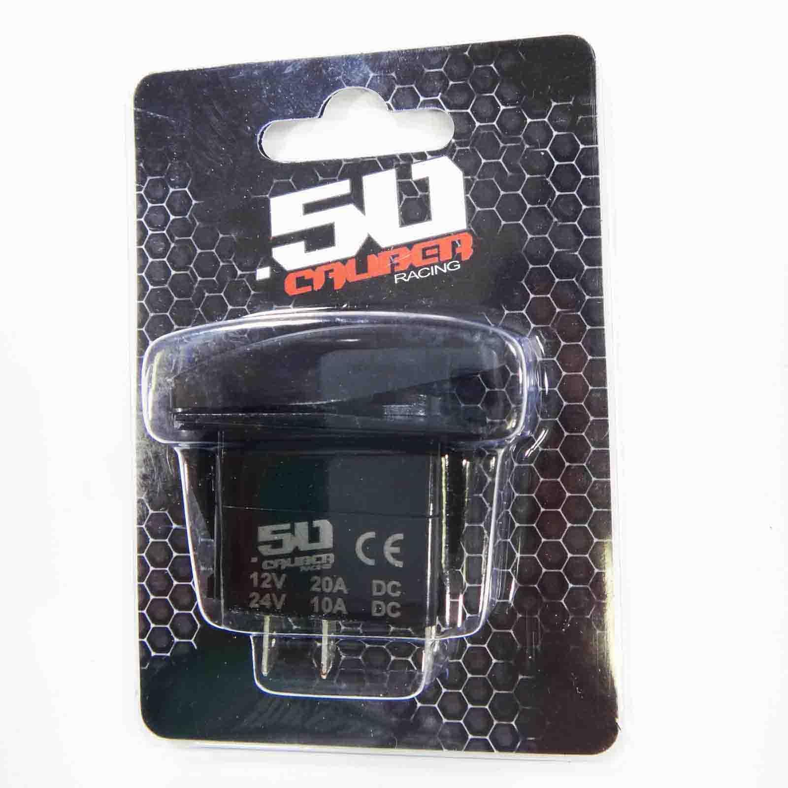 50 Caliber Racing On/Off Rocker Switch with LED Backlit Orange - 20A 12V Heavy Duty Toggle Switch for UTV, Auto, Marine, and Cooling Fans - Perfect for Off-Road Vehicles, Boats, and Automotive Electrical Systems