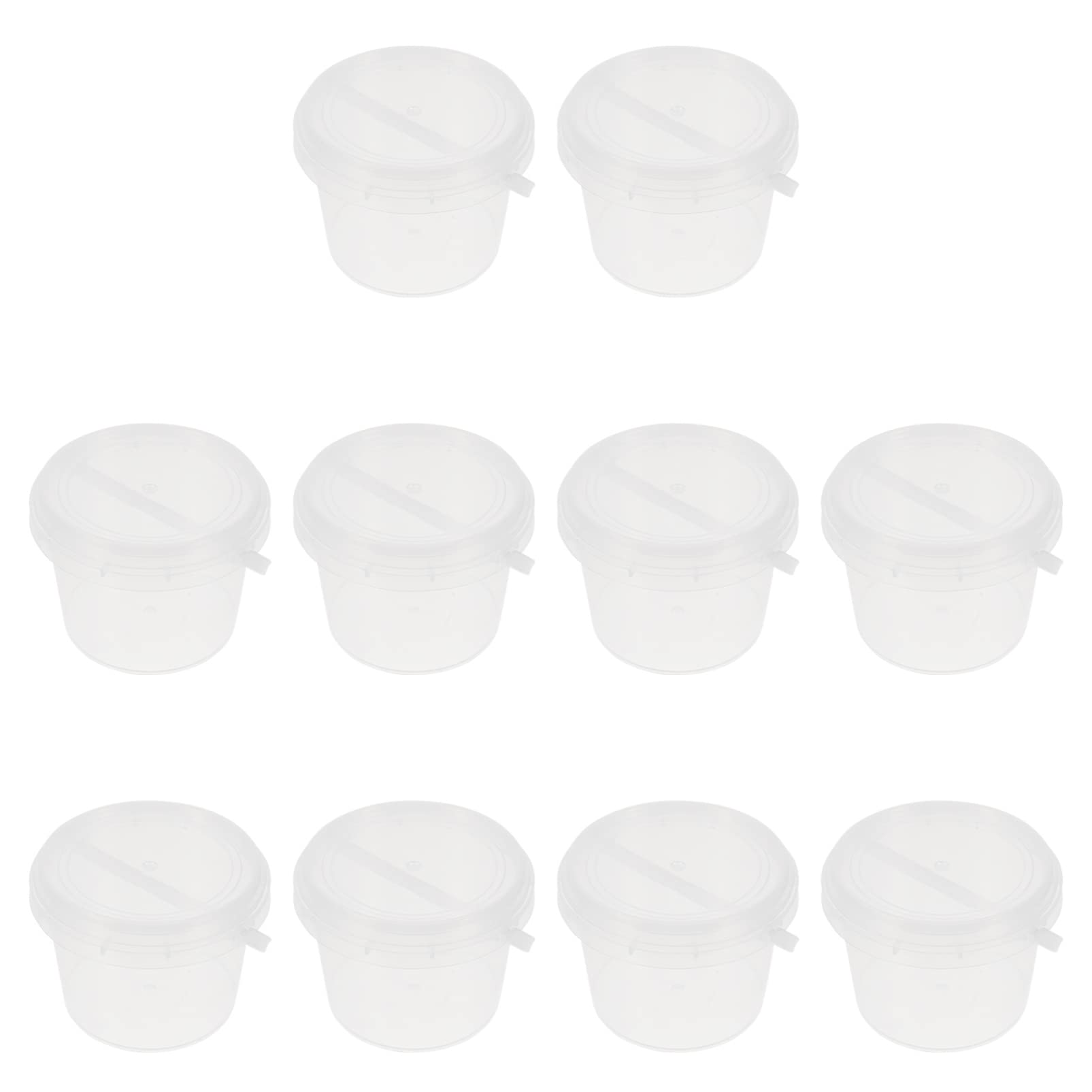 Alipis 10-Piece Mini Candy Buckets Set - Clear Plastic Paint Cans with Metal Handles for Party Favors, Storage & Decor | Perfect for Halloween, Birthday Parties & Wedding Treats