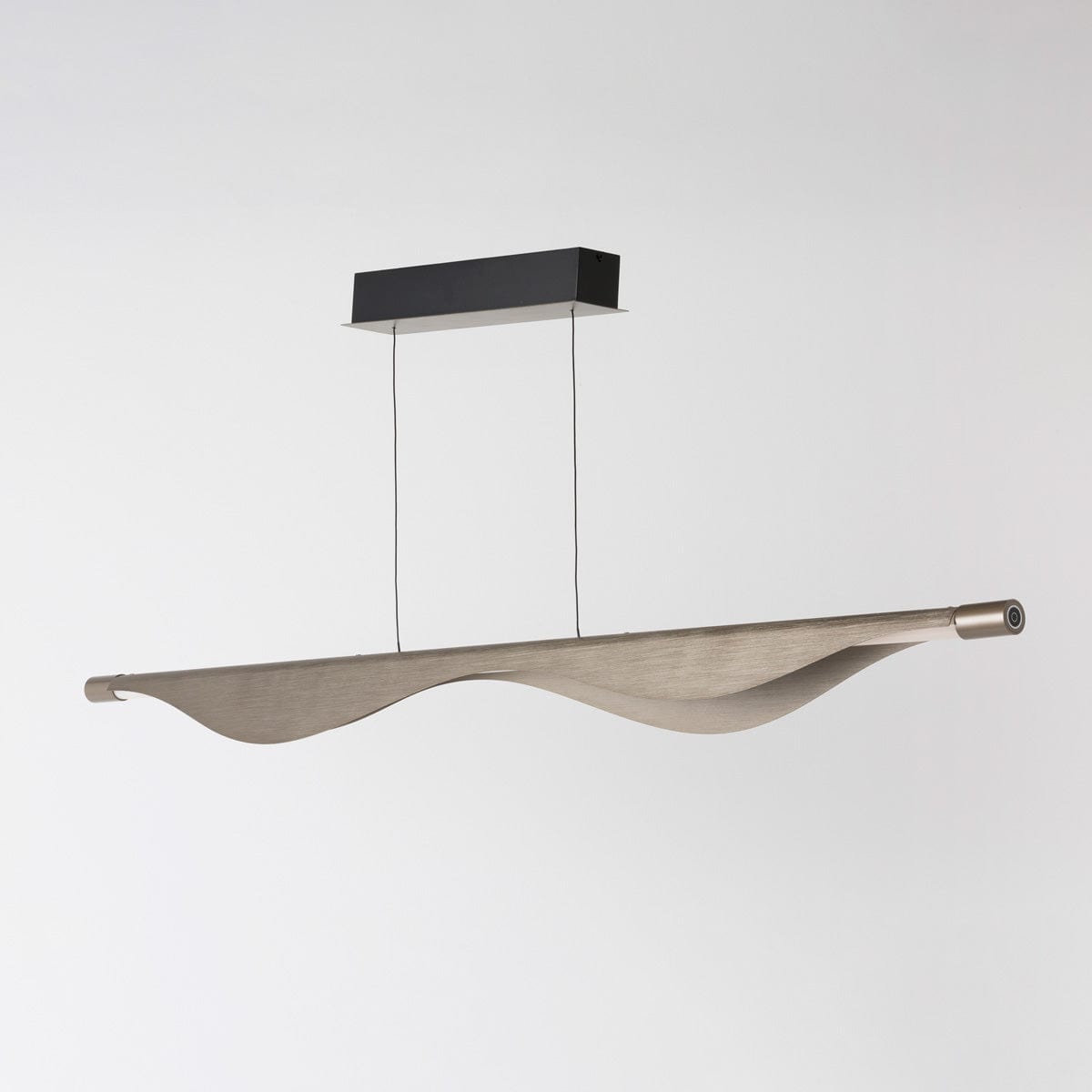 RIAN Modern Linear Pendant Light - Sleek Minimalist Hanging Fixture for Kitchen Island, Dining Room & Bedroom Lighting - Dimmable LED Chandelier for Contemporary Home Decor