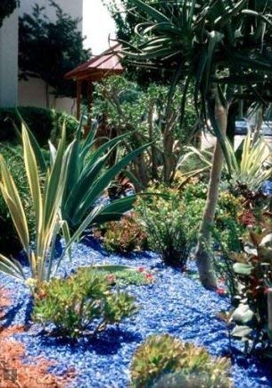 Premium American Crystal Blue Landscape Glass - 50 lbs Bulk for Garden Decor, Aquariums & Vase Fillers - Large Decorative Glass Stones for Landscaping, Zen Gardens & DIY Crafts