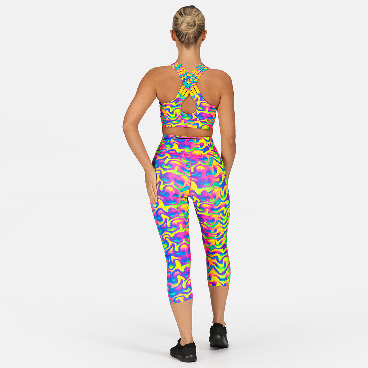 Vintage Style Capri Pants for Women - High Waisted Retro 70s Flared Pants - Perfect for Casual Wear, Music Festivals & Boho Outfits