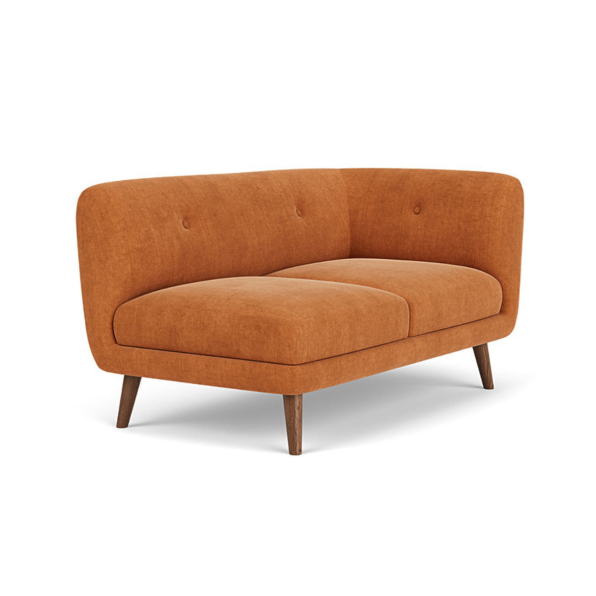 Alfred Fabric Right 2 Seater Modular Sofa - Modern Sectional Couch for Living Room, Lounge & Small Spaces | Comfortable & Stylish Home Furniture