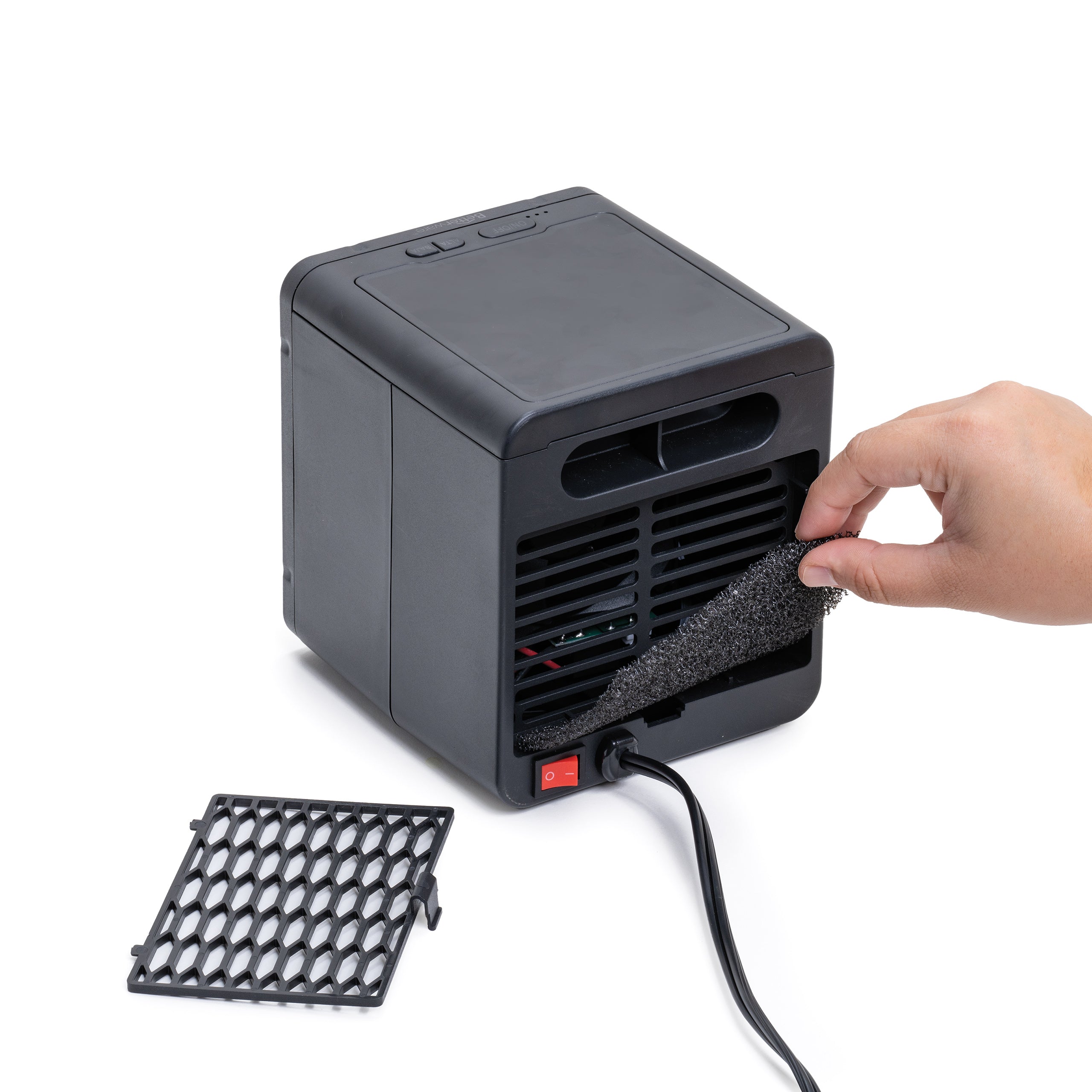 Compact Space Heater for Home & Office - Energy Efficient Portable Electric Heater with Adjustable Thermostat - Perfect for Bedroom, Living Room, Small Spaces & Winter Use