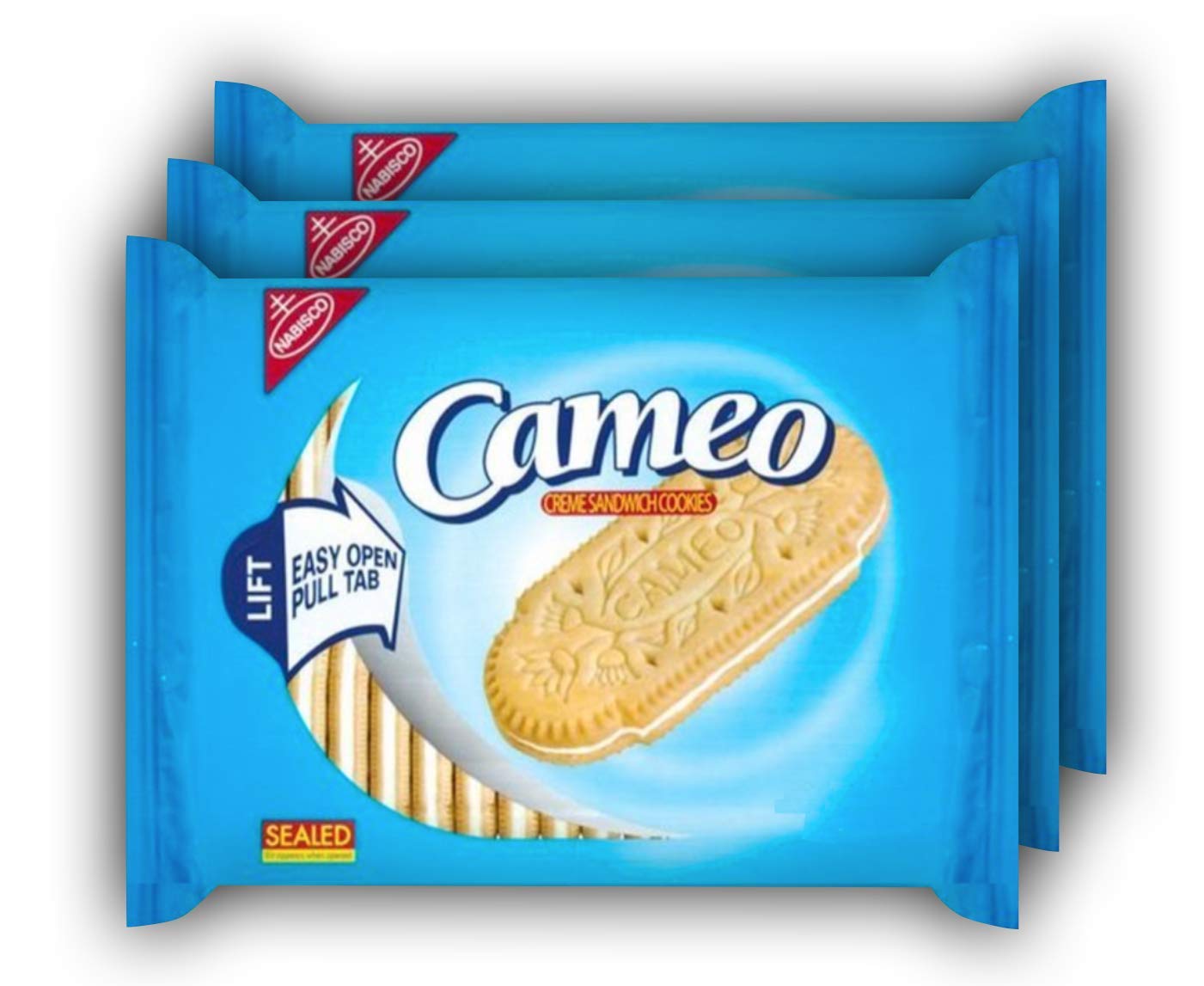 Delicious Cameo Creme Sandwich Cookies - Pack of 3 | Classic Vanilla Cream Filled Cookies for Snacking, Parties & Gifts | Perfect for Office Treats, Birthday Celebrations & Afternoon Tea
