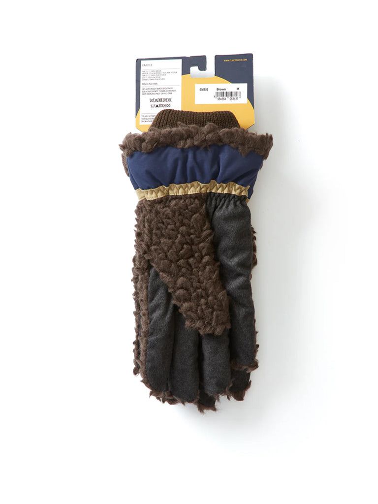 Elmer Teddy Wool Pile Gloves for Women & Men - Soft Brown Winter Gloves - Warm Knitted Gloves for Cold Weather, Outdoor Activities & Daily Use