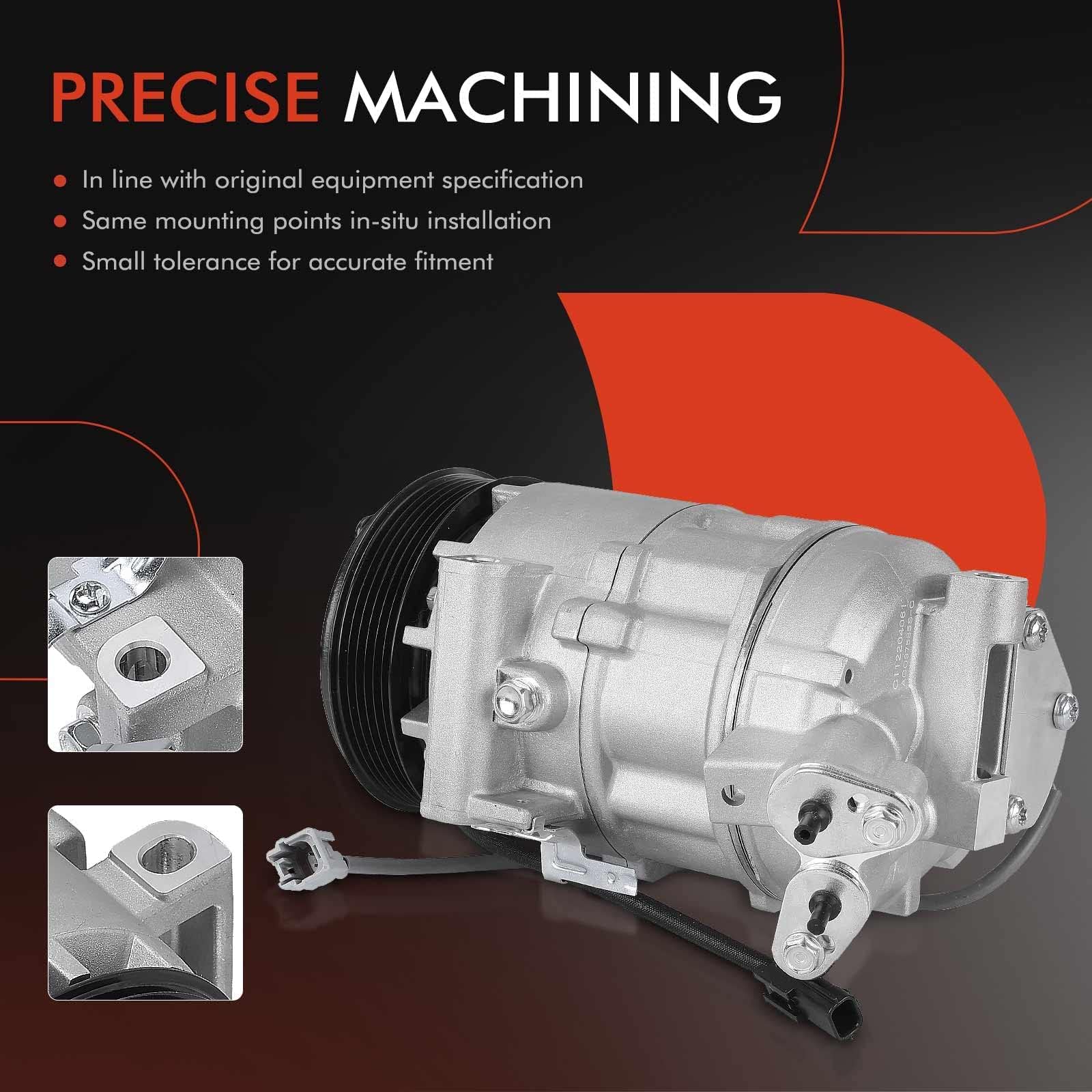 Premium AC Compressor with Clutch for 2013-2019 Nissan Sentra 1.8L - High Performance Replacement Part for Smooth Cooling in Summer Driving