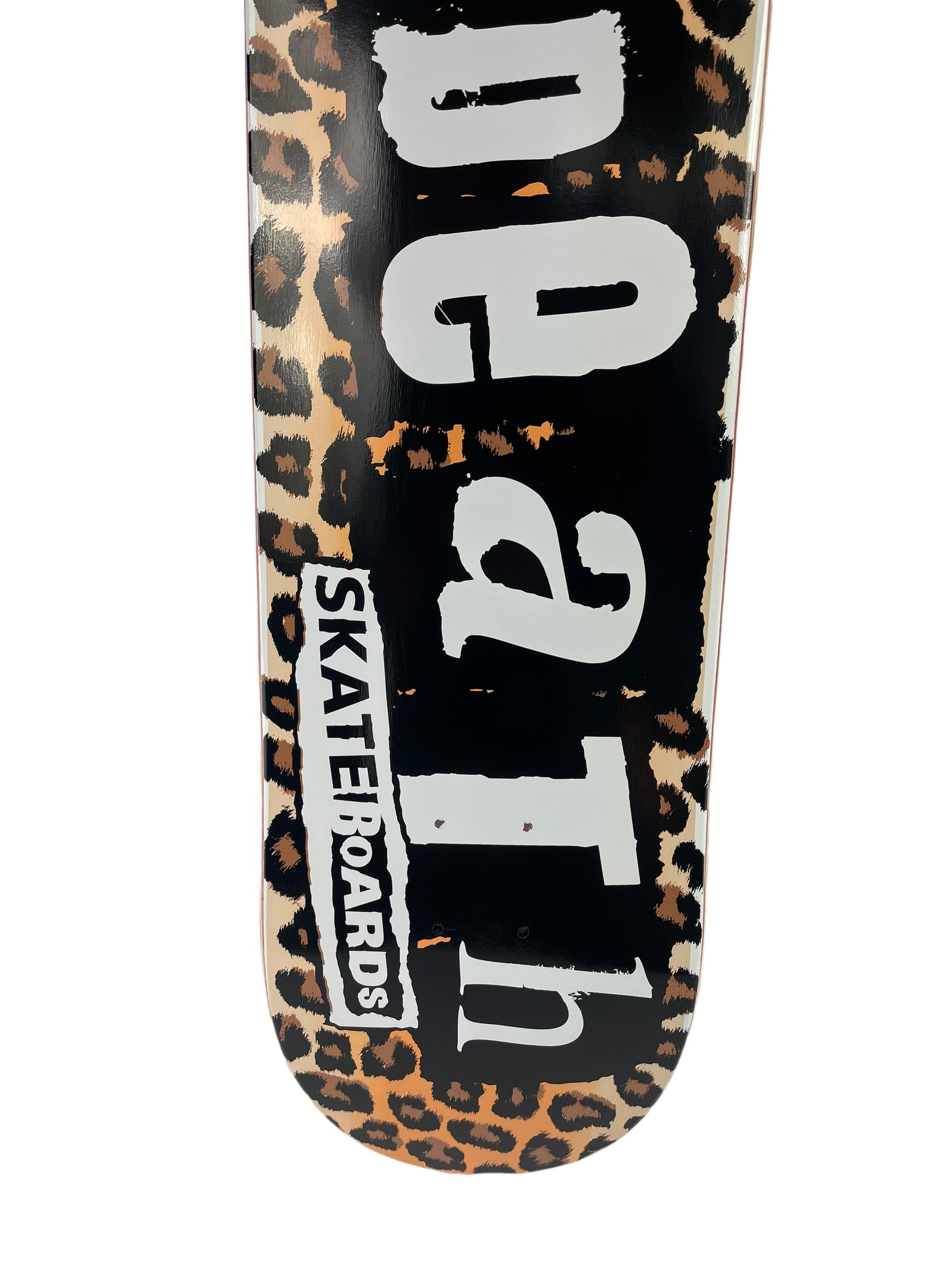 Leopard Punk Death Skateboard - Custom Size Selection for Street & Park Skating | High-Performance Deck for Skaters