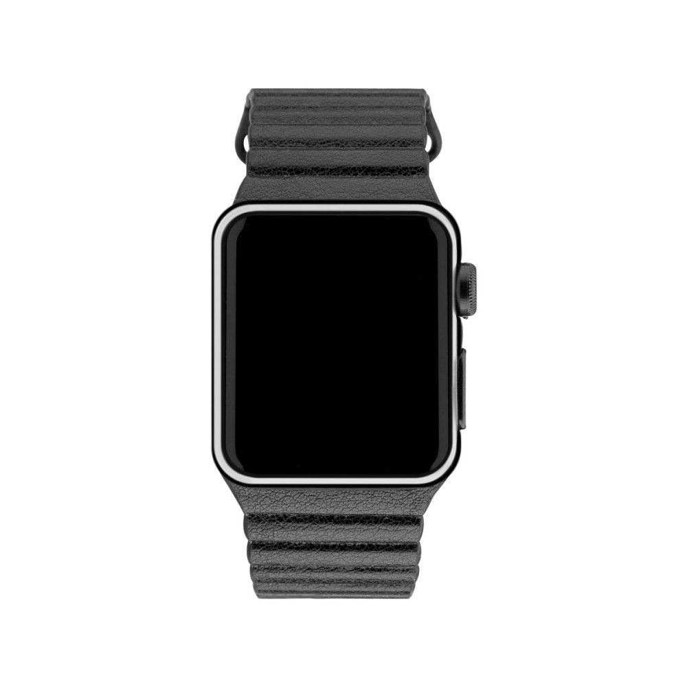 3SIXT Genuine Leather Apple Watch Band for 38mm/40mm - Premium Replacement Strap for Workout, Office & Casual Wear