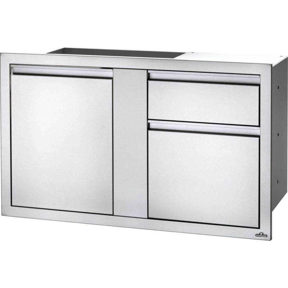 Napoleon BI 4224 1D1W 42 x 24 Inch Large Door & Waste Bin Drawer Combo - Perfect for Kitchen, Restaurant, and Commercial Use