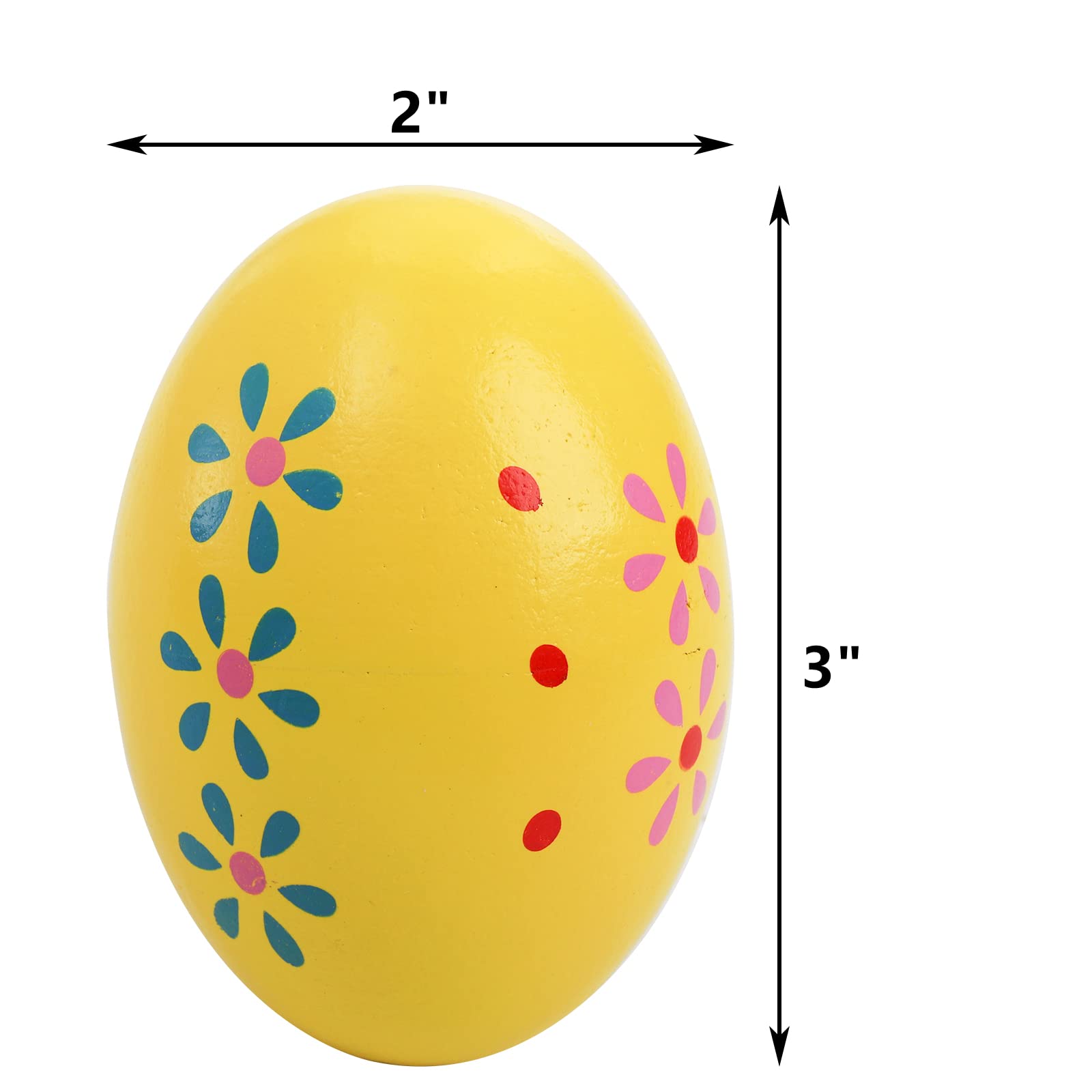 Peohud 24 Pack Wooden Egg Shakers - Colorful Maracas Percussion Musical Instruments for Kids & Toddlers - Easter Eggs Toys for Baby Music Learning & Early Childhood Development - Perfect for Classroom, Birthday Parties & Family Music Time