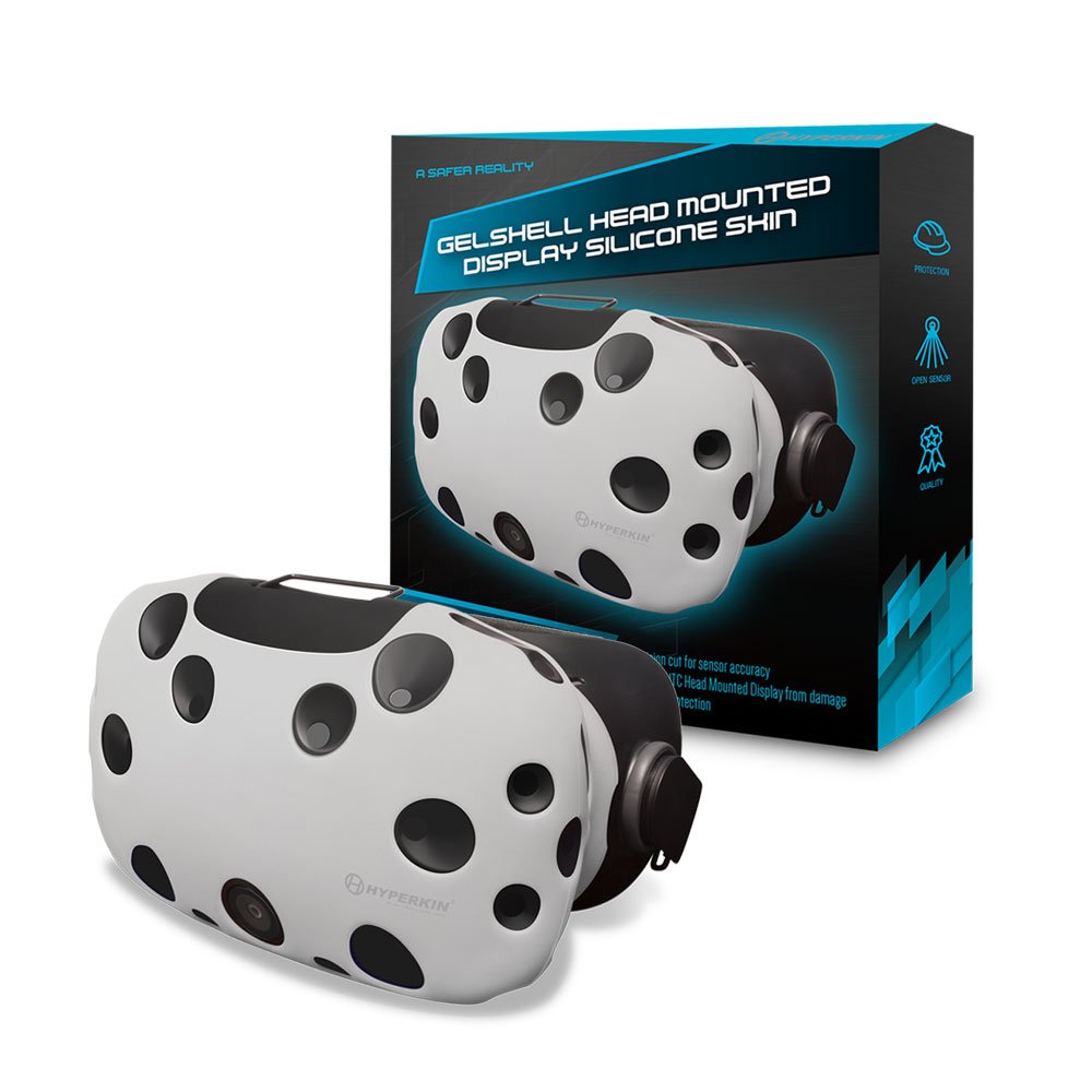 Hyperkin GelShell Silicone Skin Cover for HTC Vive VR Headset - White | Comfortable Protective Case for Gaming, Virtual Reality & Esports