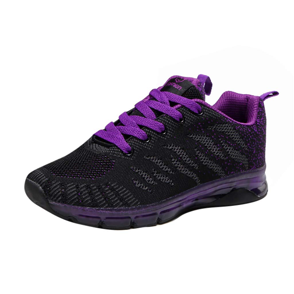 **Women's Wide Width Sneakers - Breathable Mesh Running Shoes with Gradient Design, Lace-Up Tennis Shoes for Walking, Fitness & Outdoor Activities | Comfortable Cushioning & Orthopedic Support**    *(Perfect for Gym, Jogging, Travel & Daily Wear - Stylish & Supportive Footwear for Active Women)*