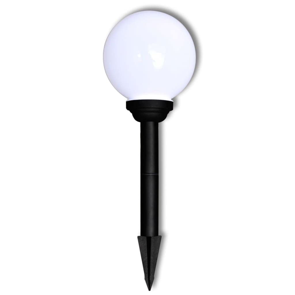 CHARMMA 7.9 Inch Solar Garden Lights - 3 Pack Waterproof LED Solar Ball Lights with Ground Spikes for Outdoor Pathway, Yard, Patio & Landscape Decoration