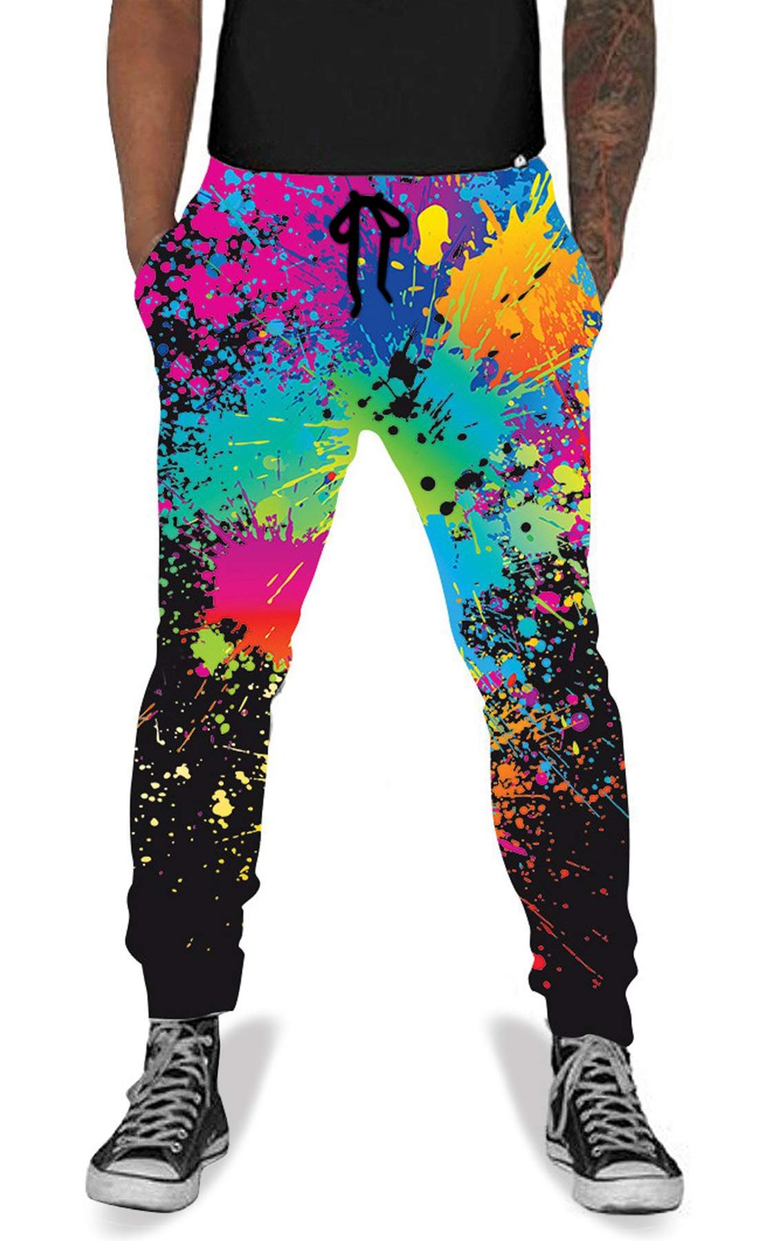 UNIFACO Unisex 3D Printed Jogger Pants - Athletic Sweatpants with Drawstring for Men & Women - Casual Graphic Trousers for Running, Gym, Lounge & Streetwear Fashion