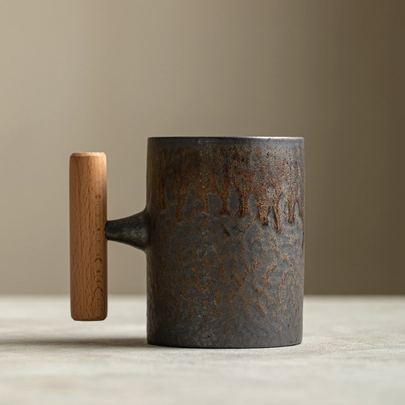 Premium Japanese Iron Tea Cup with Handle - Traditional Style for Matcha, Sencha & Hot Tea Ceremonies - Perfect for Home, Office & Gifting
