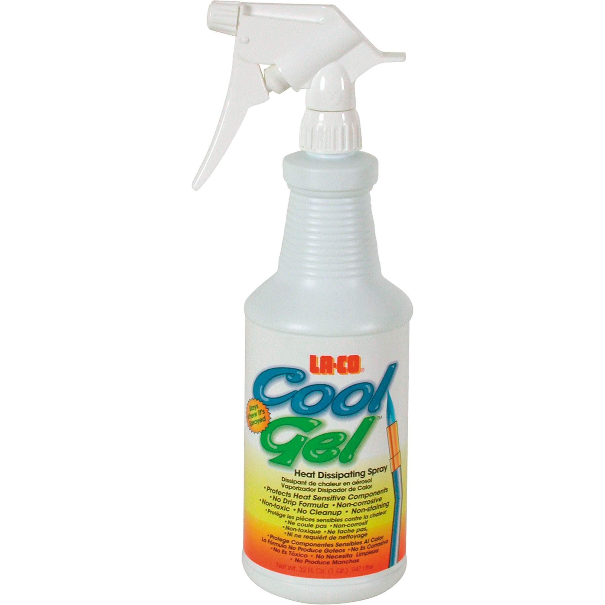 Cool Gel Heat Barrier Spray - 16 oz | Thermal Protection for Hair & Skin | UV & Heat Damage Prevention for Styling, Sun Exposure & Outdoor Activities