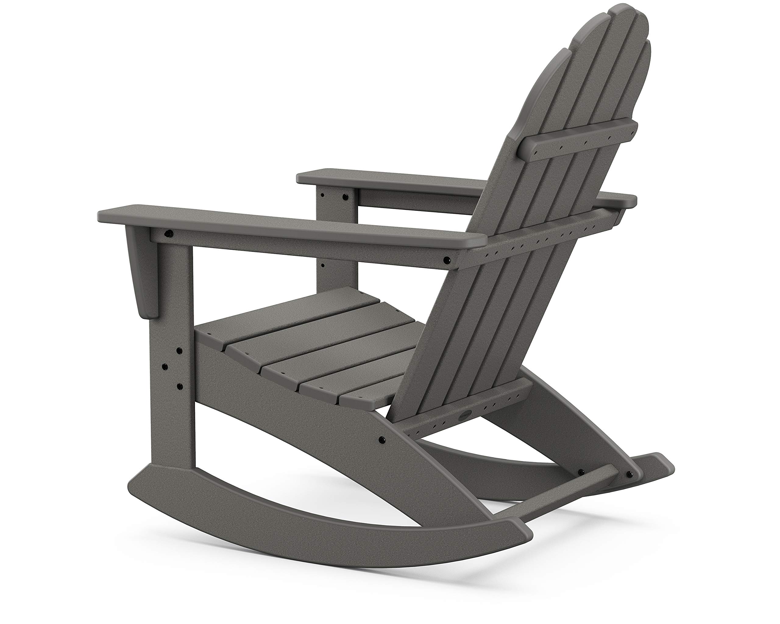 POLYWOOD® Vineyard Rocking Chair - Sunset Red Outdoor Patio Furniture - Perfect for Porch, Garden & Backyard Relaxation