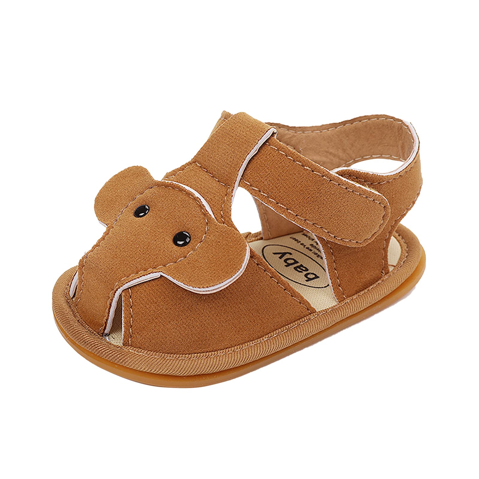 Toddler Girls Sandals - Cute Elephant Design Beach Shoes for Baby Girls | Summer Prewalker Sandals for Outdoor Play & Walking