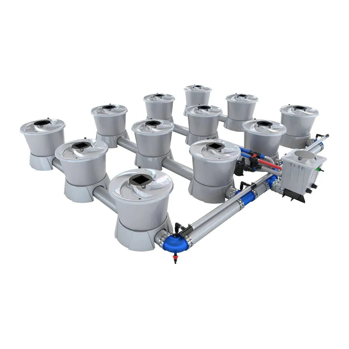 Alien Hydroponics V System Deep Water Culture (DWC) - 12 Pot Hydroponic Growing Kit for Indoor Plants | Perfect for Home Gardening, Hydroponic Vegetables & Herb Cultivation