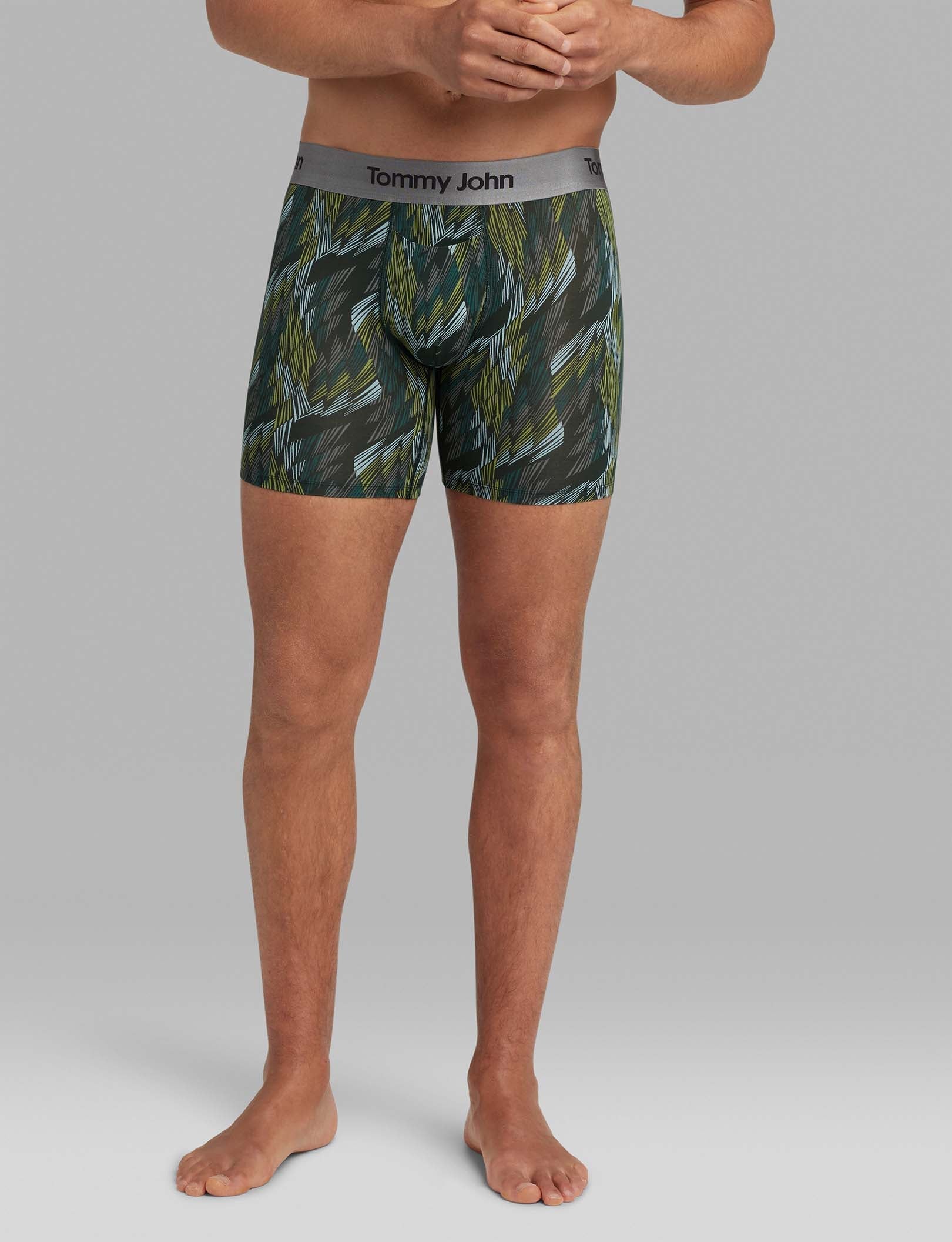 Second Skin Mid-Length Boxer Briefs - 6 Pack | Ultra Soft, Breathable Men's Underwear for All-Day Comfort | Perfect for Workouts, Travel & Everyday Wear