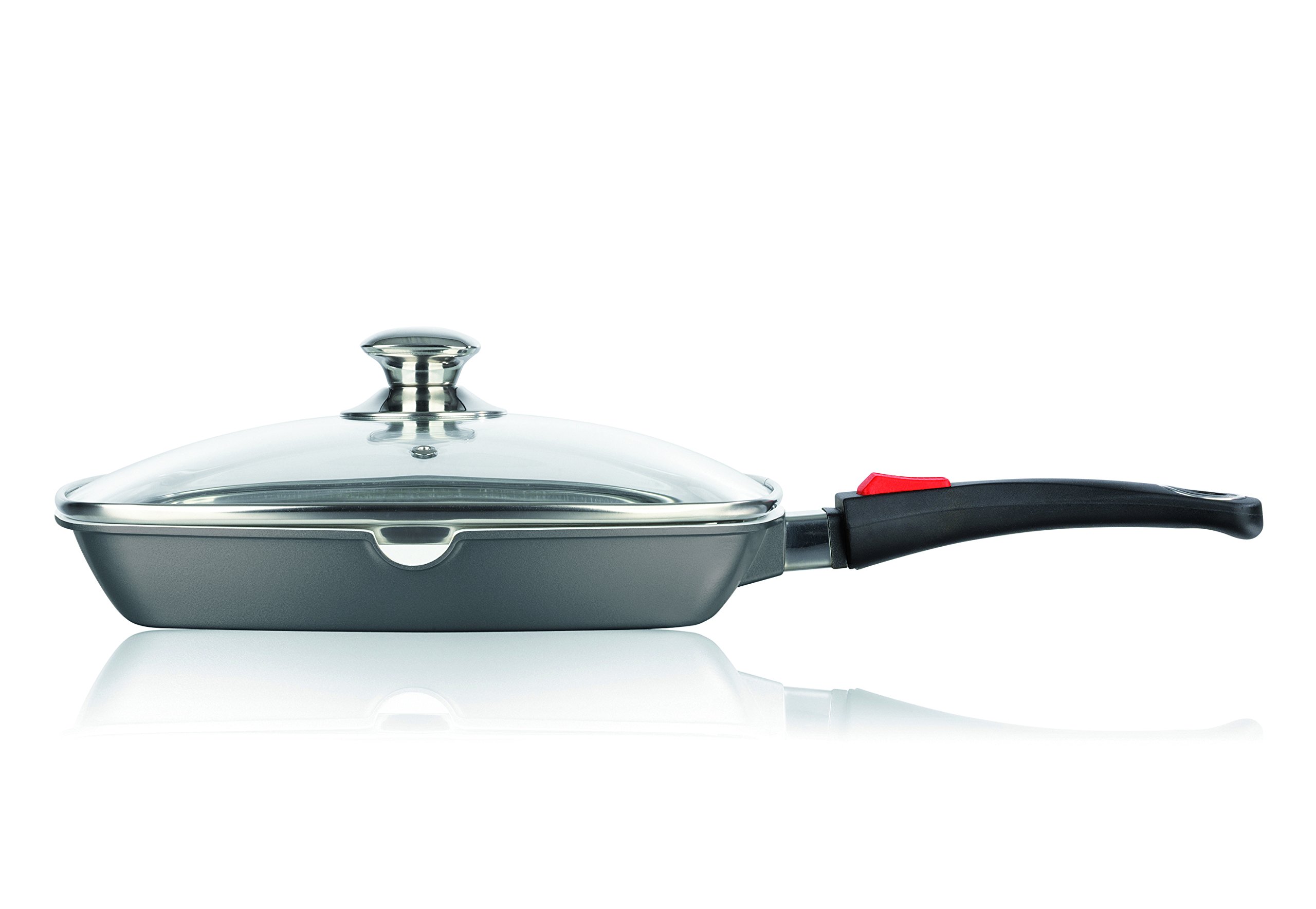 Calli Kocht 06099 XXL Non-Stick Grill Pan - Large Heavy Duty Griddle for Stovetop & Oven - Perfect for Steaks, Burgers & Pancakes - Indoor & Outdoor Cooking