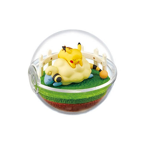 Pokemon Terrarium Collection - 4-Piece 3-Inch Re-Ment Mini Figures Set - Perfect for Home Decor, Office Display & Gift Giving