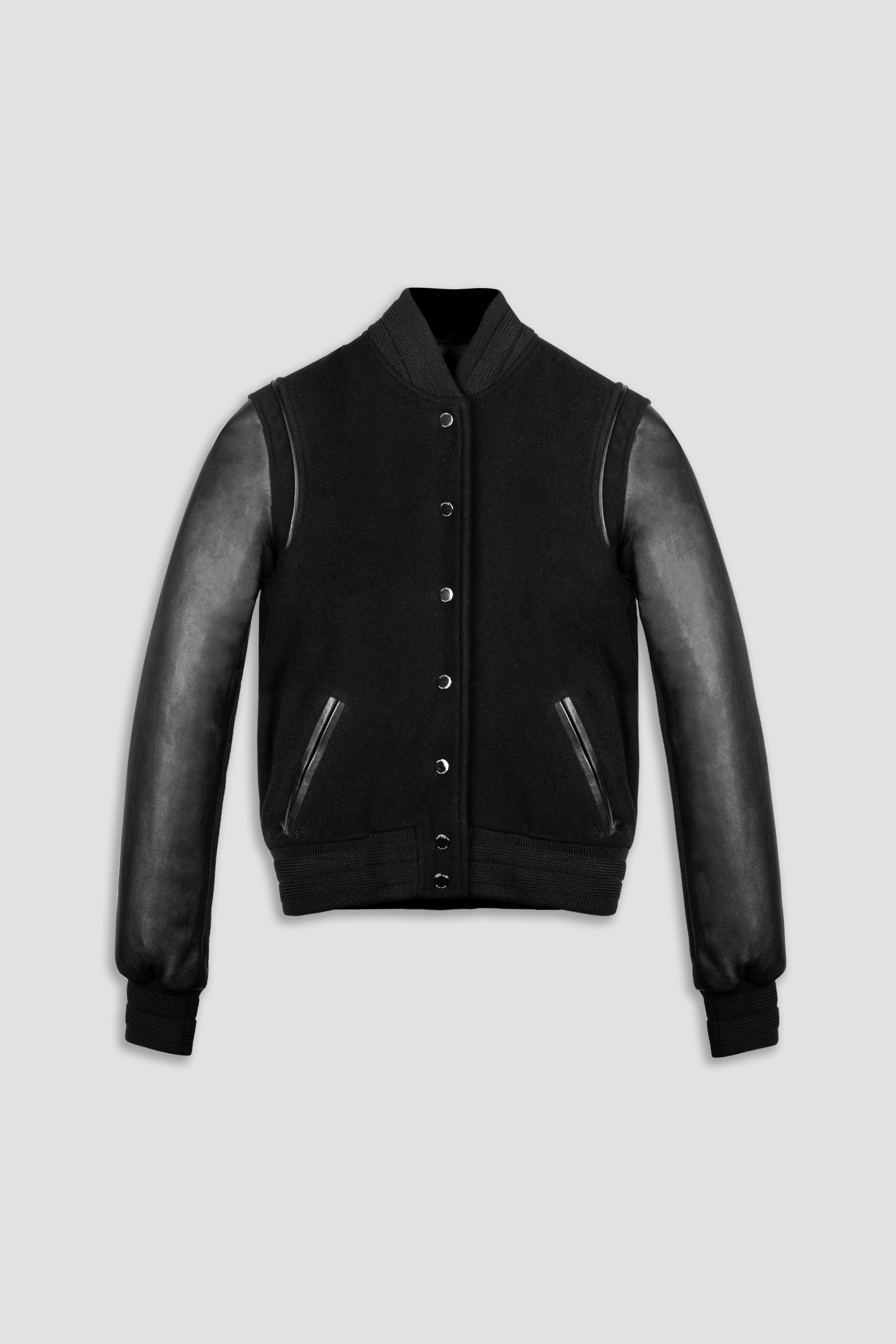 Varsity Noir Women's Jacket - Stylish & Comfortable Letterman Jacket for Casual Wear, Sports, and School Events