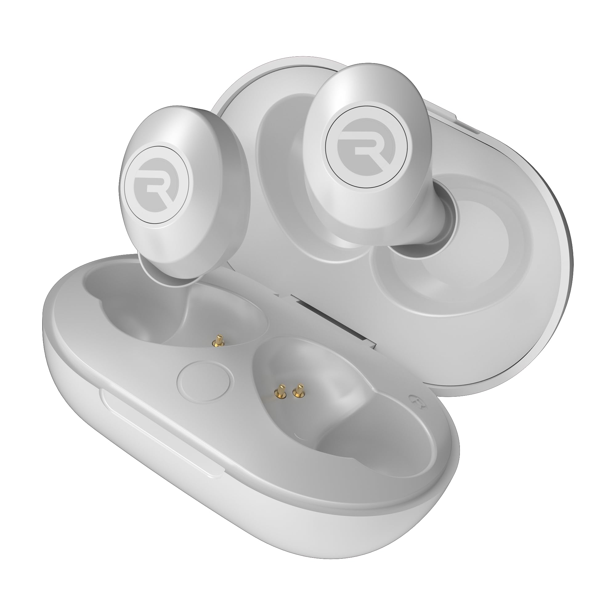 Raycon The Everyday Bluetooth Wireless Earbuds with Mic - 32H Playtime, Stereo Sound, True Wireless In-Ear Headphones for Running, Gym & Work (Matte White)