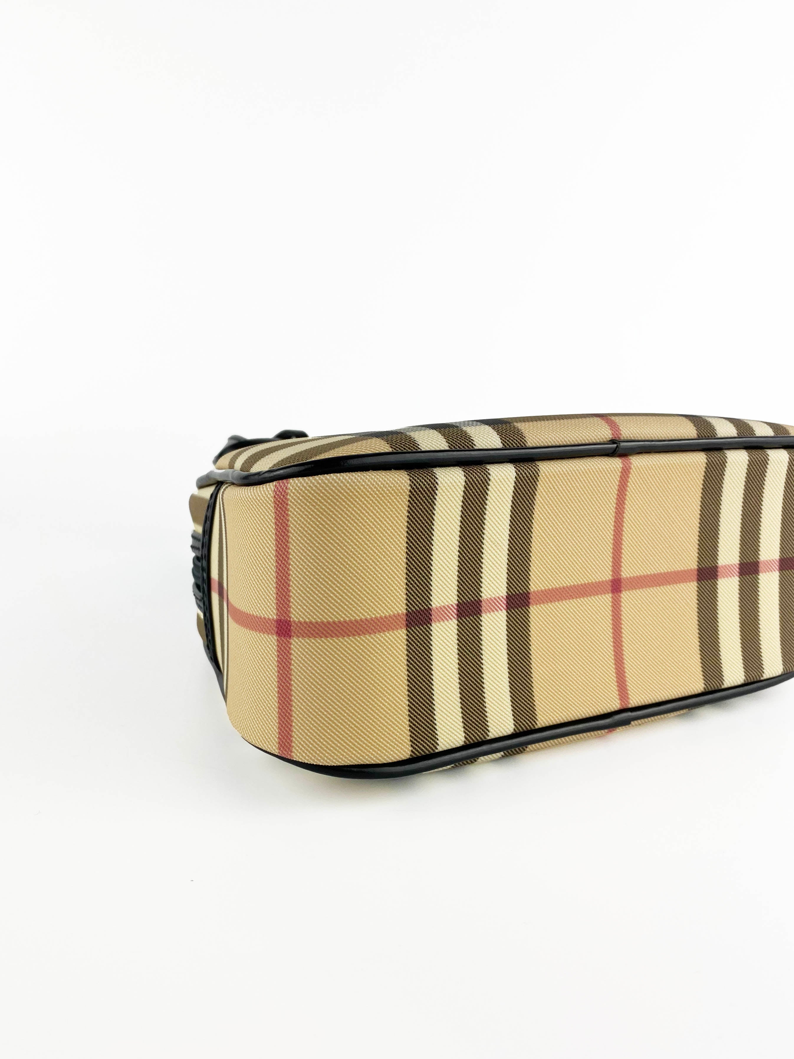 Burberry Mini Haymarket Crossbody Bag - Luxury Leather Shoulder Purse for Women | Perfect for Everyday Use, Date Nights & Travel