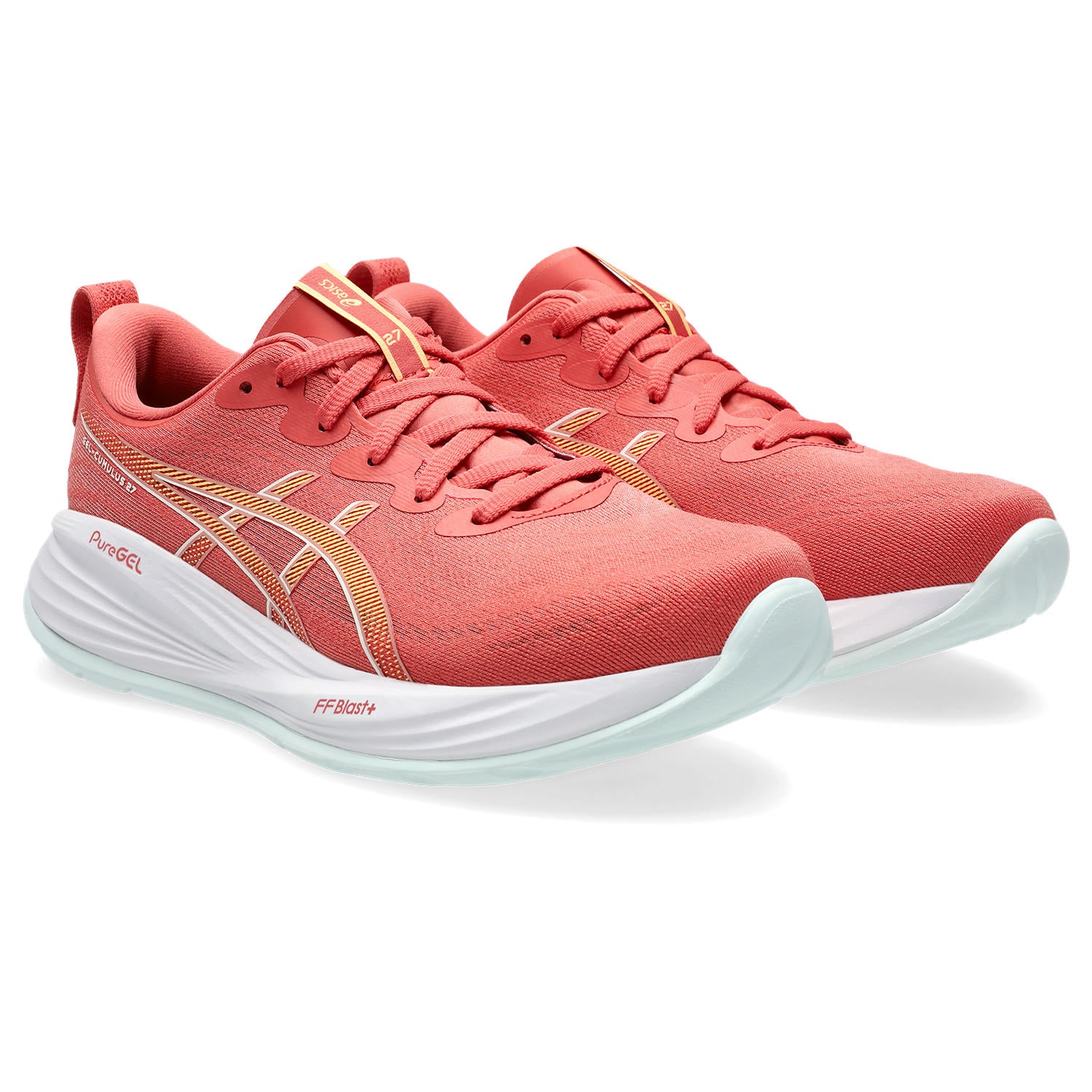ASICS Women's GEL-Cumulus 27 Running Shoes - Dark Pink Clay/Cream | Lightweight Cushioned Sneakers for Jogging, Gym Workouts & Everyday Wear