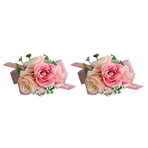 Pink Wrist Corsage X2