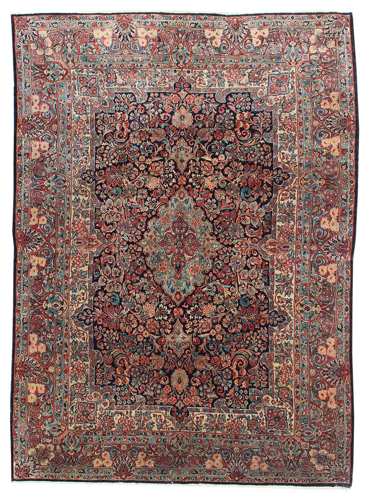 Antique Sarouk Handwoven Traditional Persian Rug JF6320 - Vintage Home Decor for Living Room, Bedroom & Office